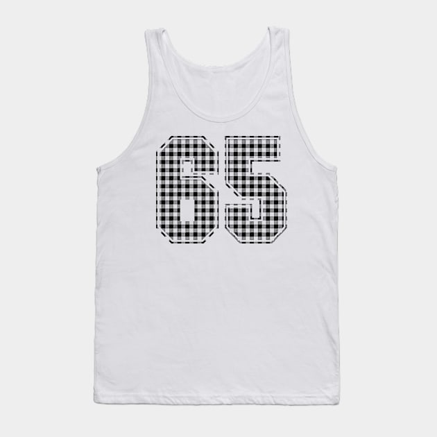 Plaid Number - 65 - Dark Tank Top by tavare